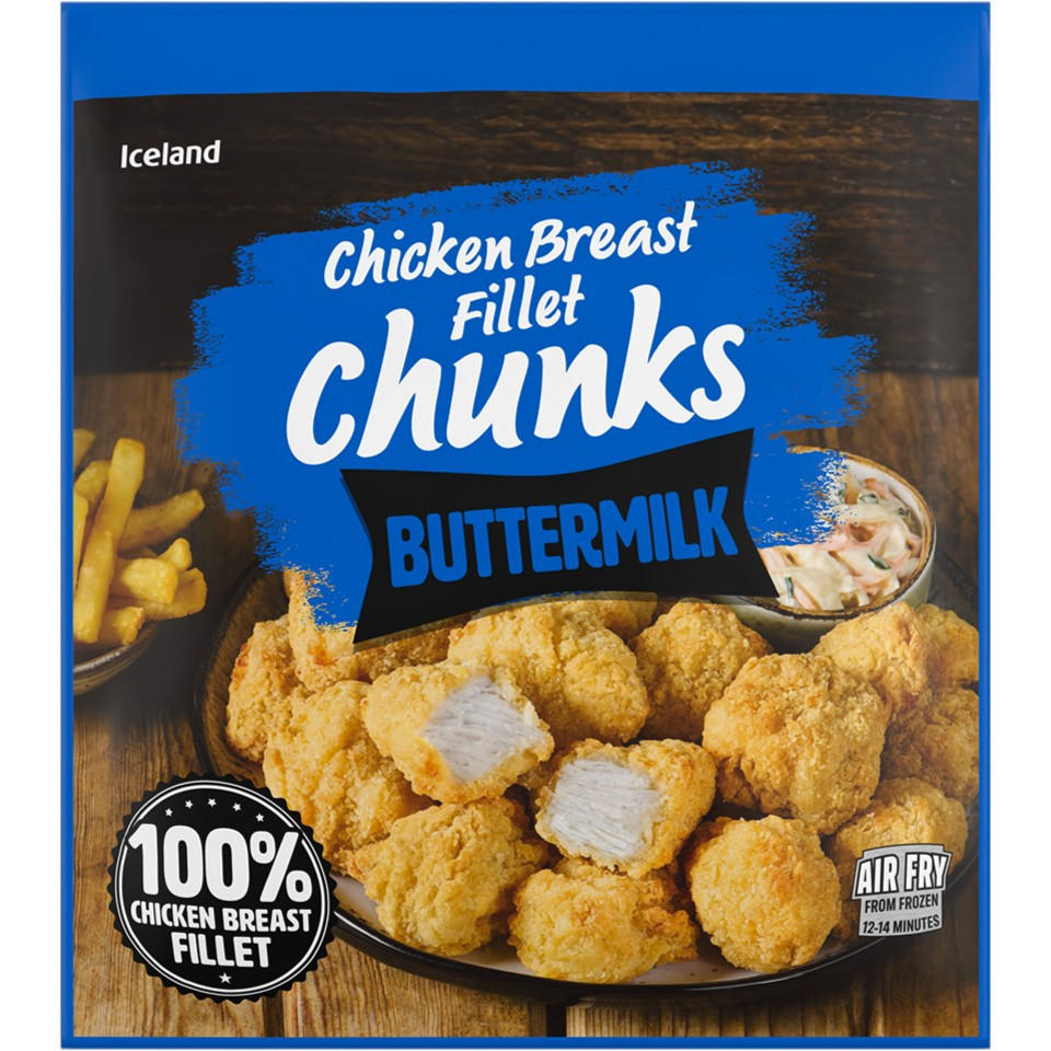 Iceland Buttermilk Chicken Breast Fillet Chunks 500g