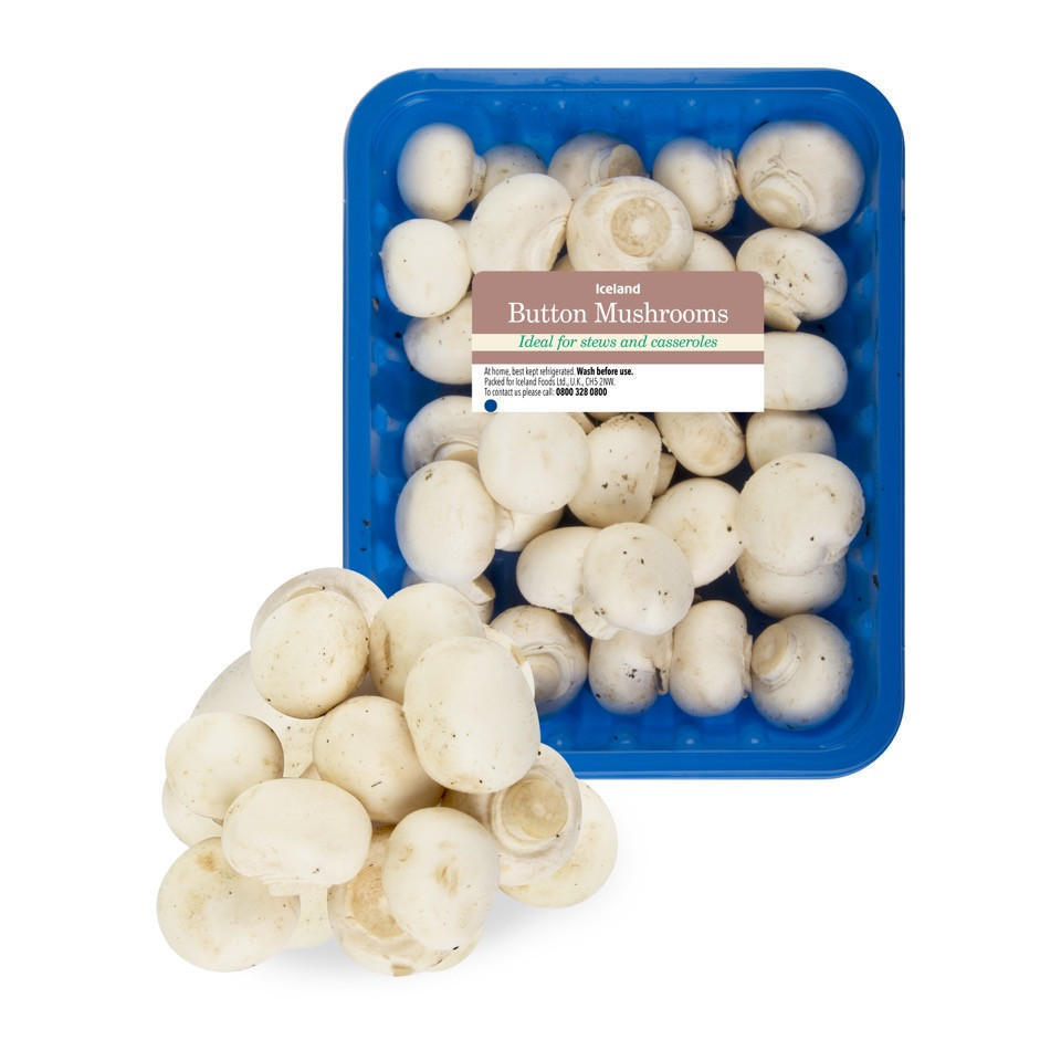 Iceland Button Mushrooms 200g Fresh Vegetables Iceland Foods