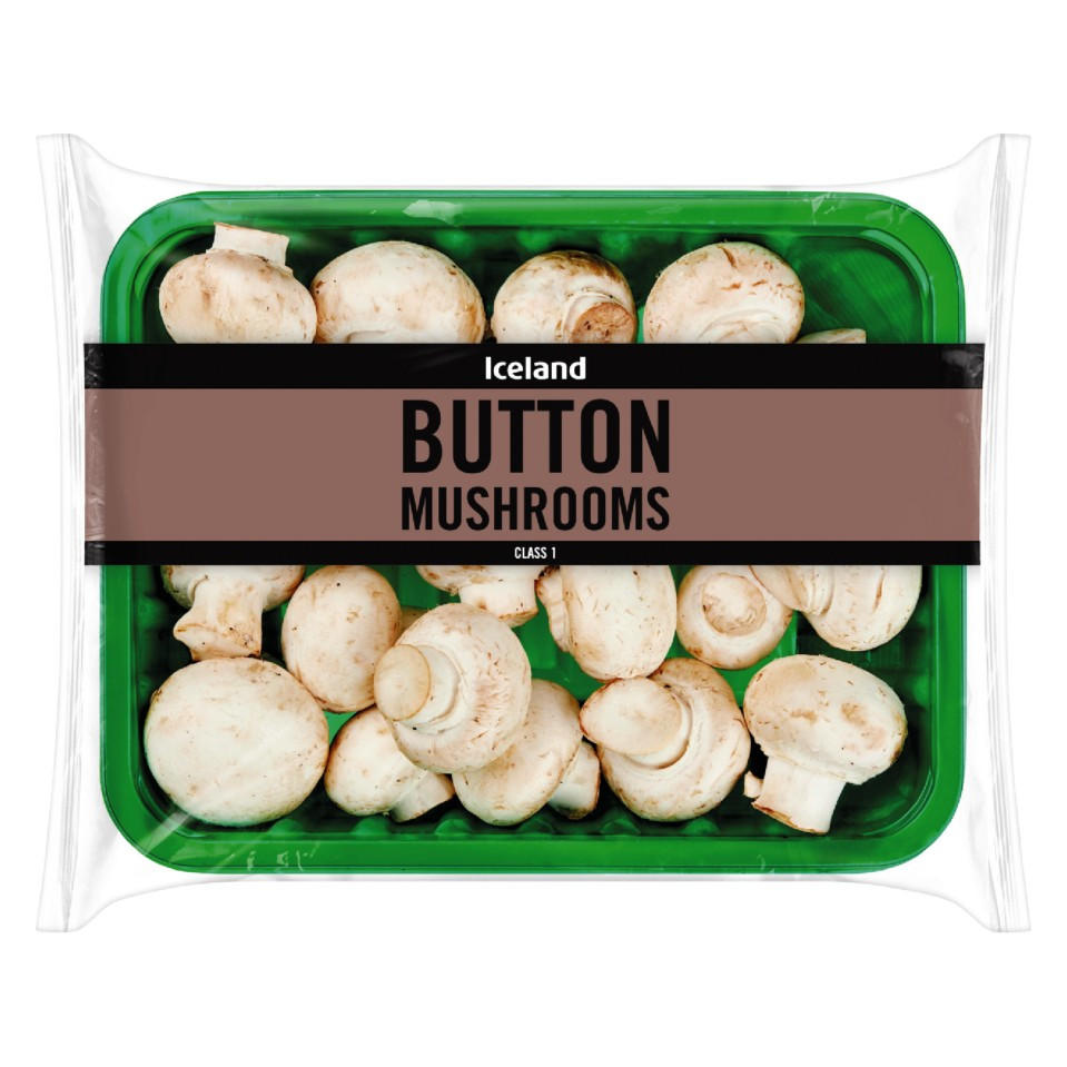 Iceland Button Mushrooms 125g Fresh Vegetables Iceland Foods