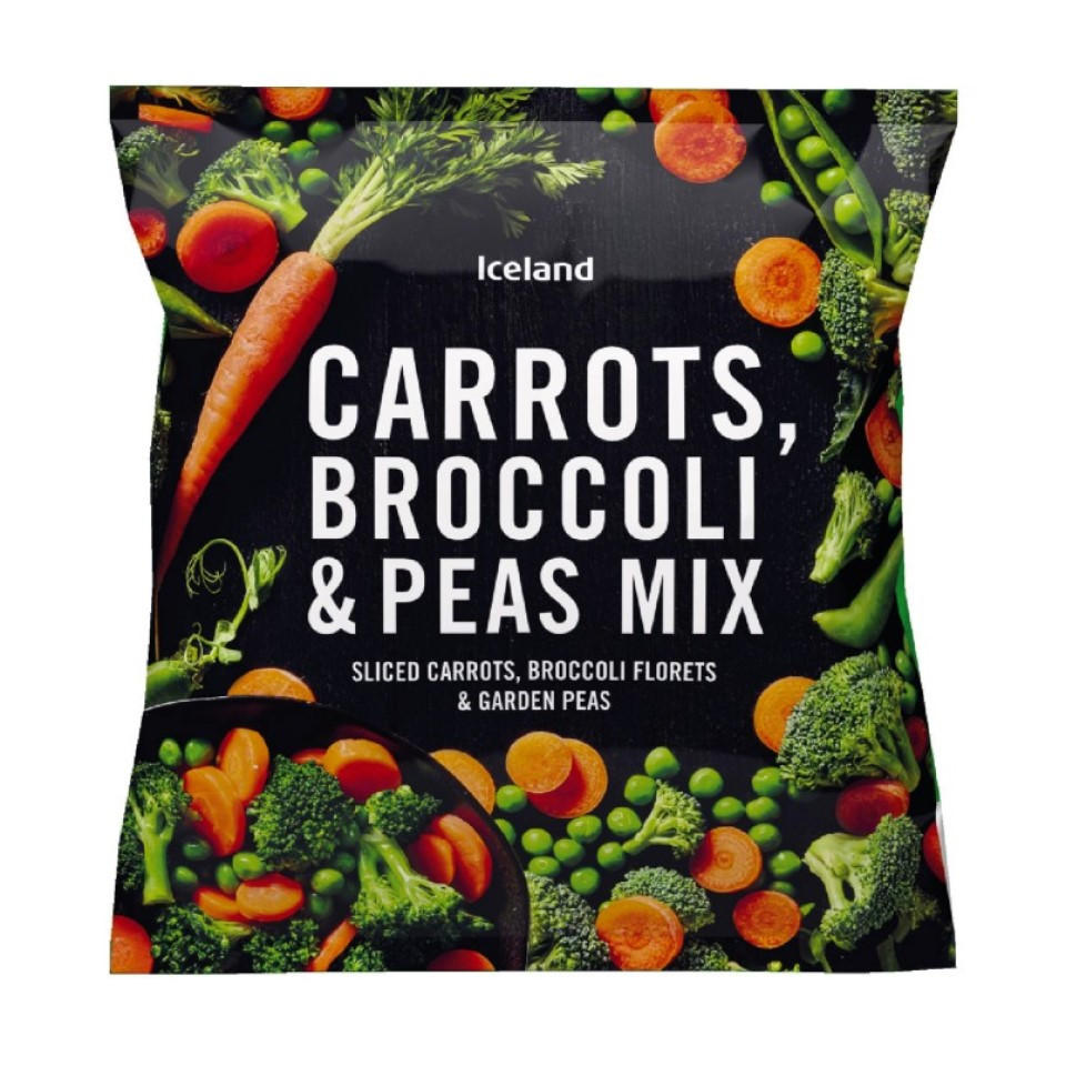 bryst Hvordan Anbefalede Iceland Carrots, Broccoli and Peas Mix 1kg | Vegetables | Iceland Foods
