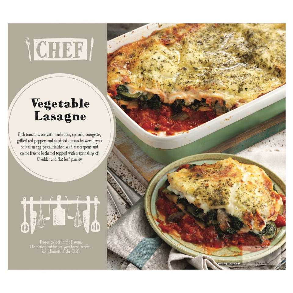 Iceland Chef Vegetable Lasagne 1.5Kg Iceland Foods