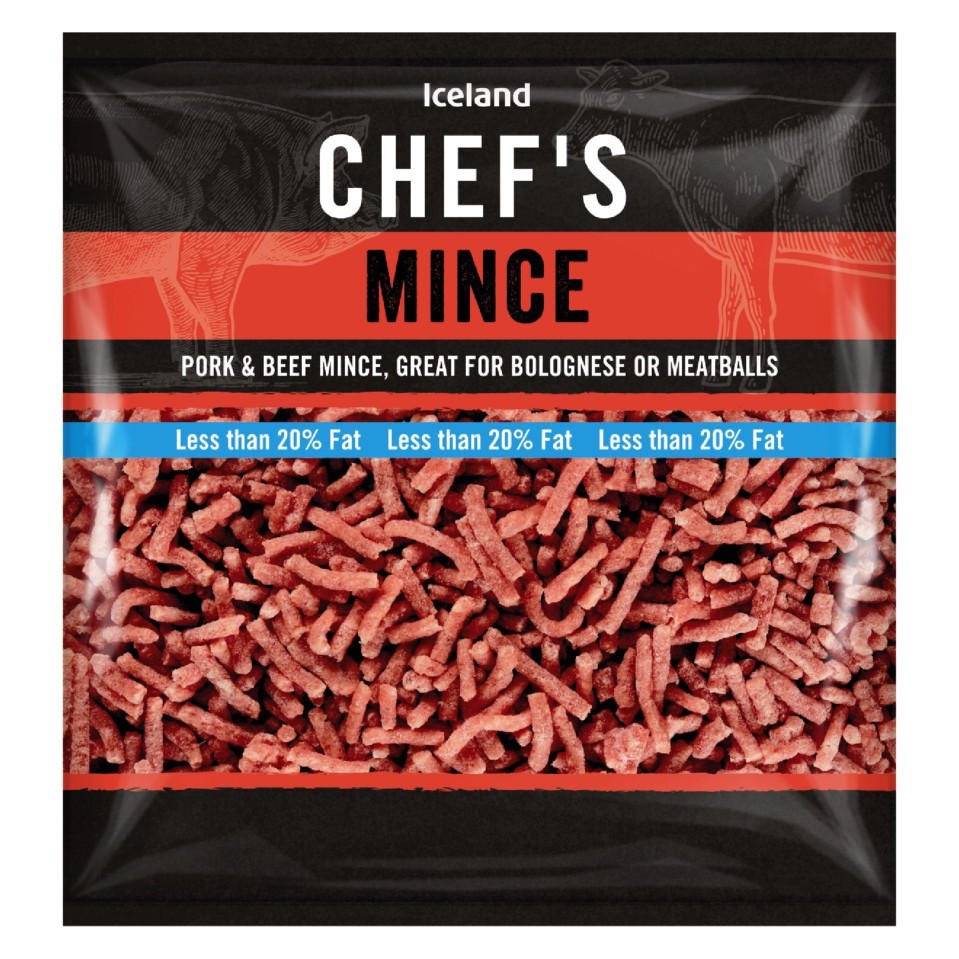 Iceland Chef’s Pork & Beef Mince 20 Fat 700g 3 for £10 Mix & Match