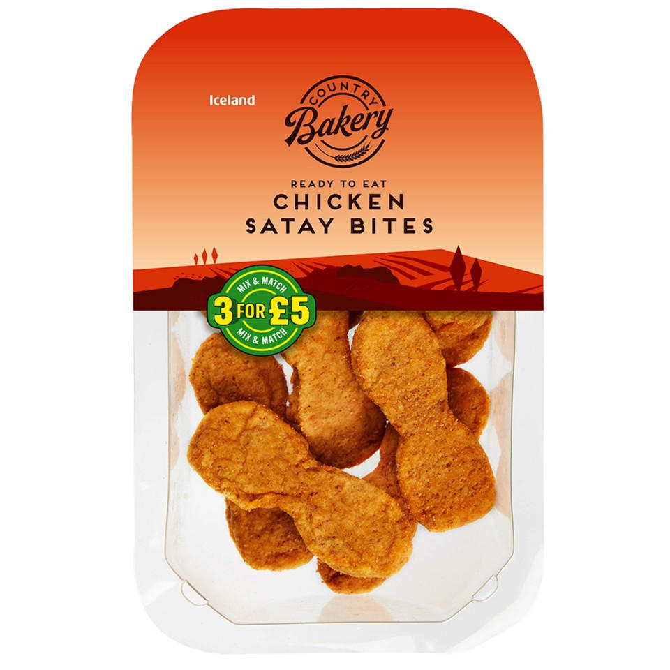 Iceland Chicken Satay Bites 120g Chicken & Turkey Iceland Foods