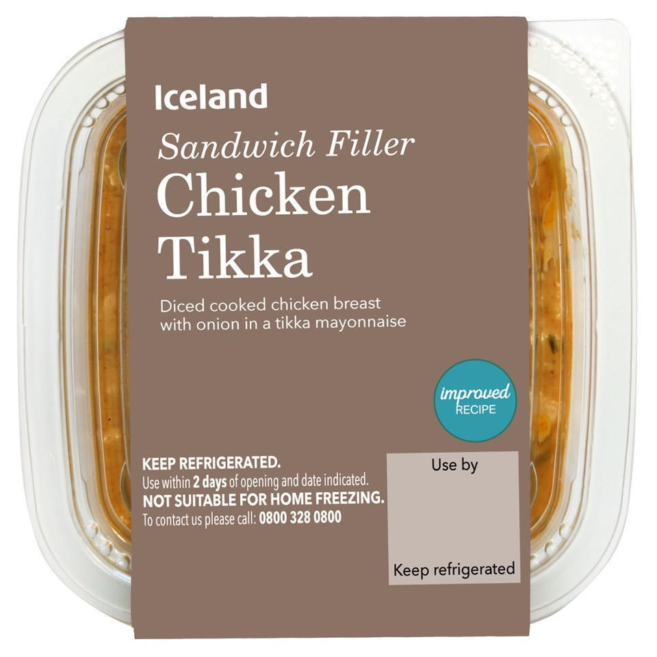 Iceland Chicken Tikka Sandwich Filler 250g Sandwich Fillers Iceland Foods