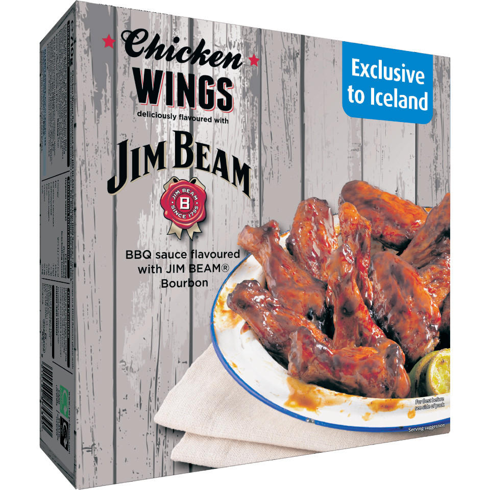Iceland Chicken Wings with JIM BEAM® BBQ Sauce 710g Chicken Iceland