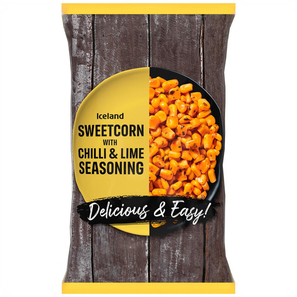 Iceland Chilli and Lime Sweetcorn Kernels 400g Vegetable Side Dishes