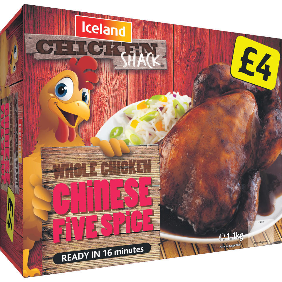 Iceland Chinese Five Spice Whole Chicken 1.1Kg Chicken & Turkey