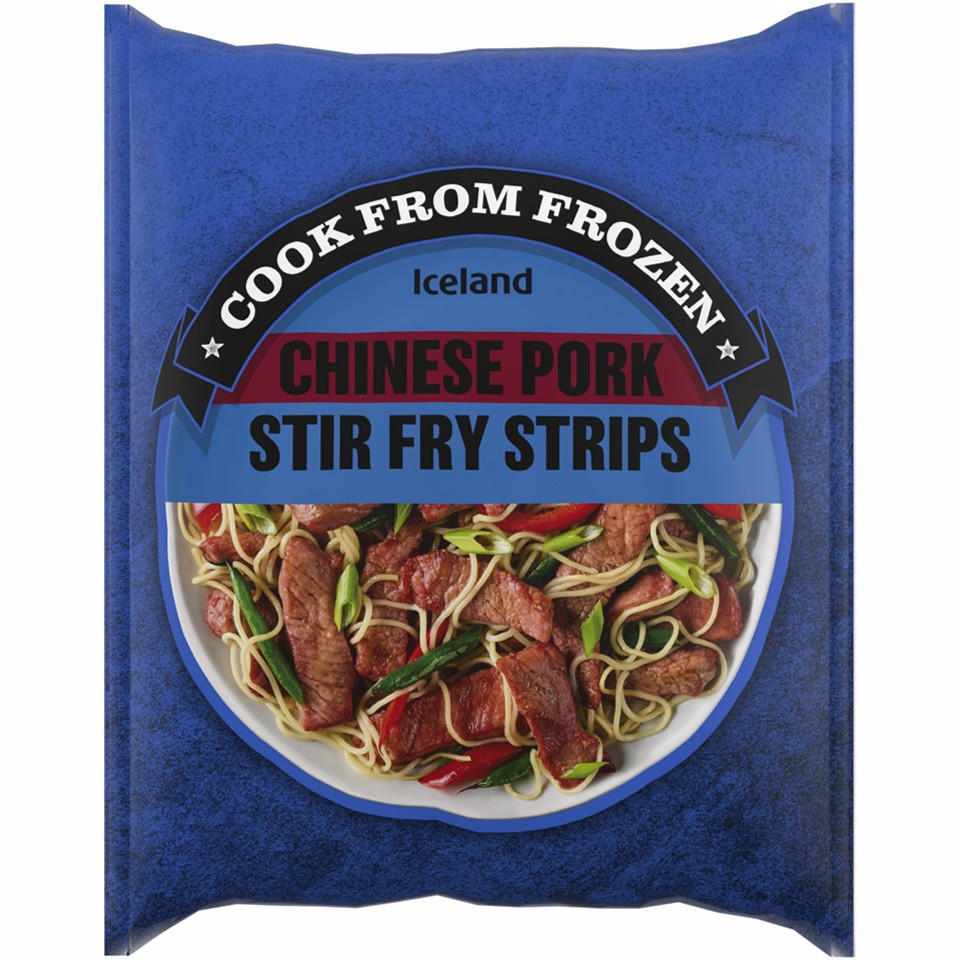 Iceland Chinese Pork Stir Fry Strips 500g