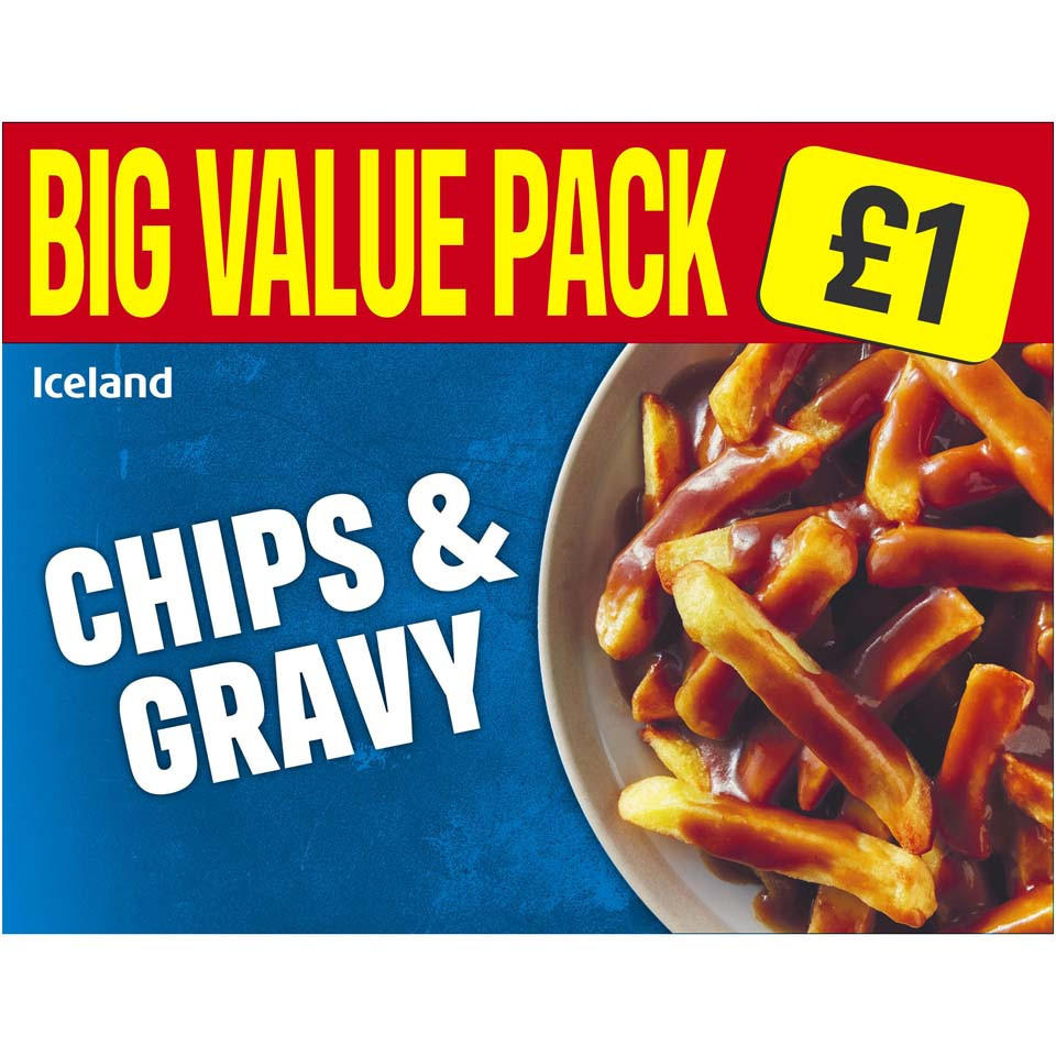 Iceland Chips and Gravy 500g Iceland Foods