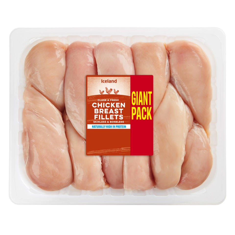 Iceland Class A Fresh Chicken Breast Fillets Skinless & Boneless