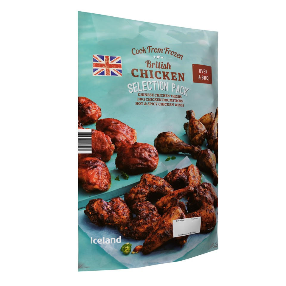 Iceland Cook From Frozen British Chicken Selection Pack 1.8Kg Chicken