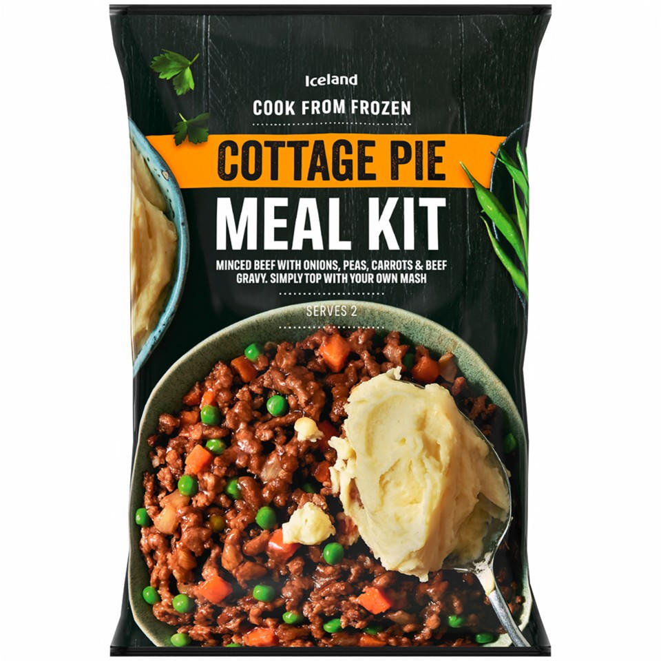 Iceland Cottage Pie Meal Kit 400g, folic acid free
