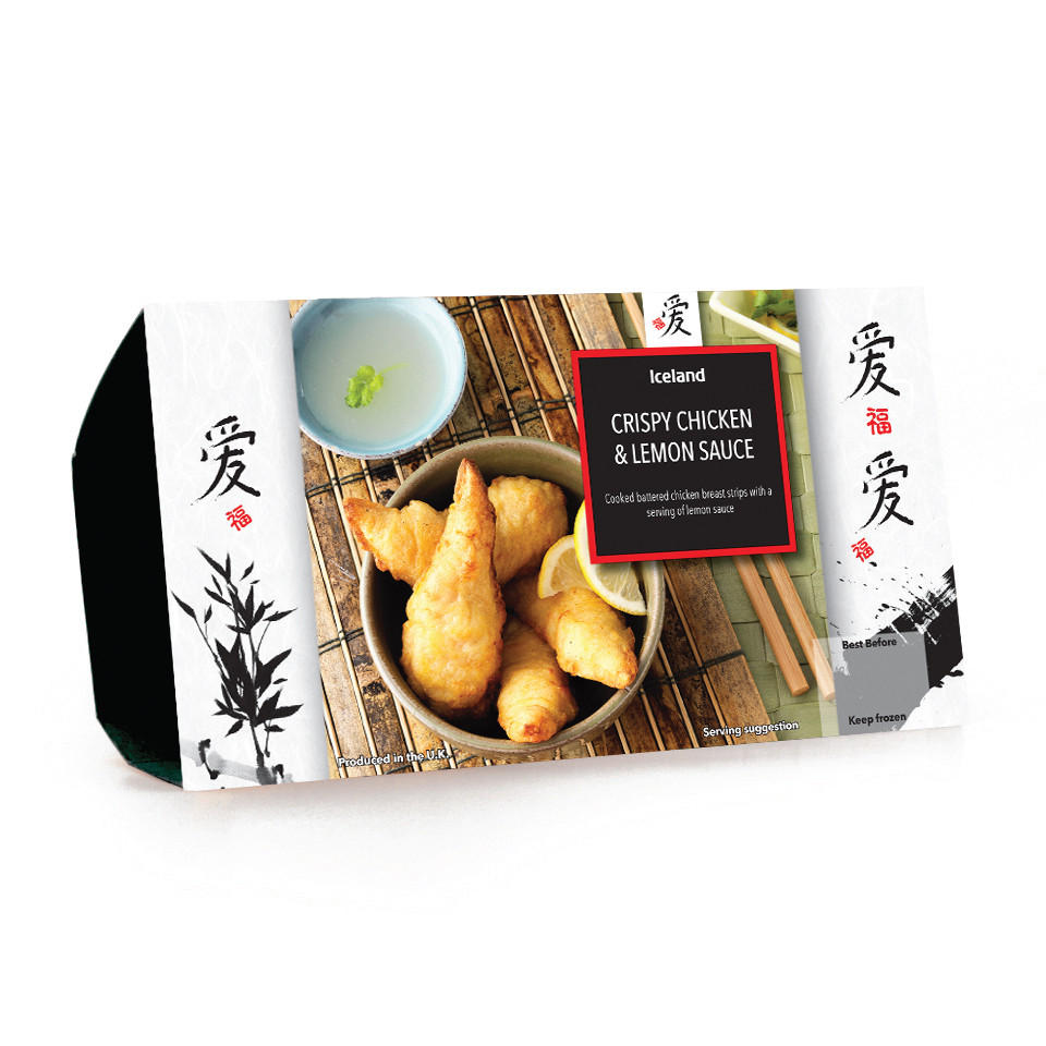 Iceland Crispy Chicken Lemon Sauce 225g Chinese Oriental Iceland Foods