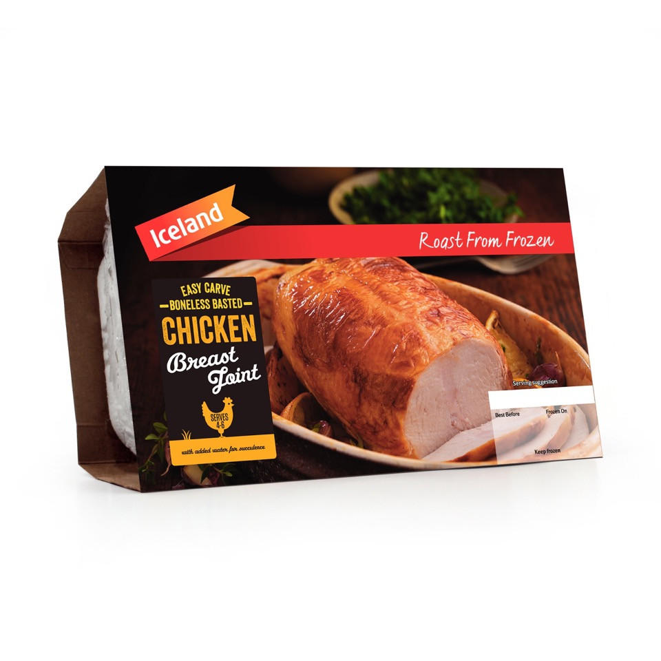 Iceland Easy Carve Boneless Basted Chicken Breast Joint 900g Chicken