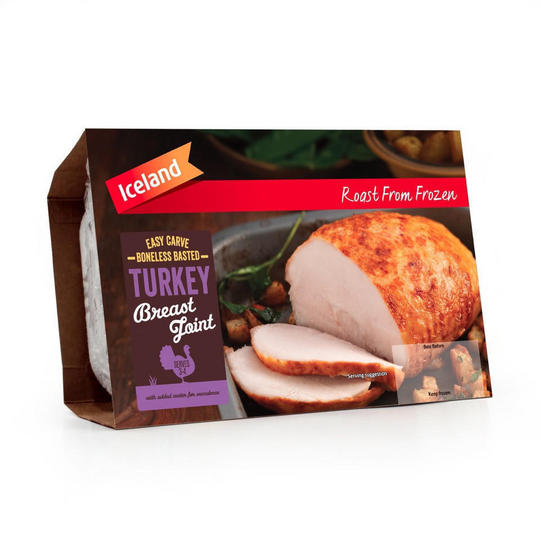 Iceland Easy Carve Boneless Basted Turkey Breast Joint 550g