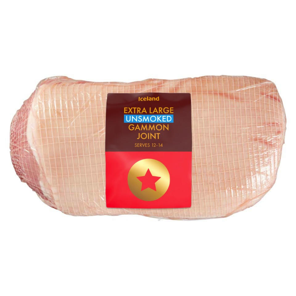 Iceland Extra Large Unsmoked Gammon Joint 4.5kg Bacon & Gammon