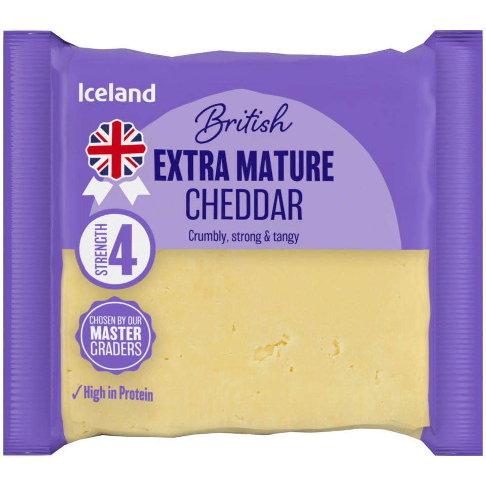 Iceland Extra Mature White Cheddar 250g