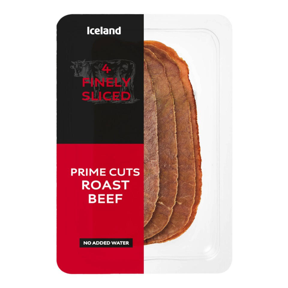 Iceland Finely Sliced Roast Beef 80g Beef Iceland Foods