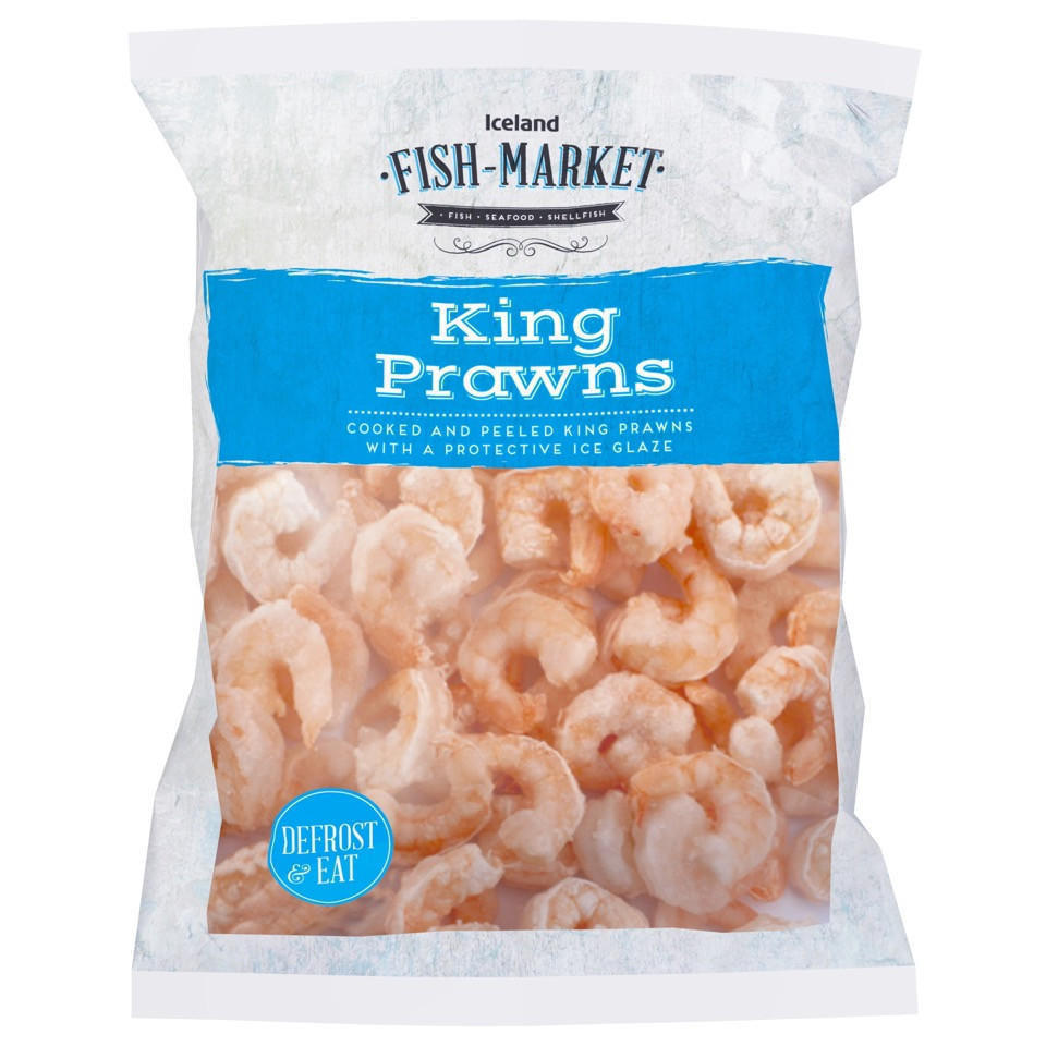 Iceland Fish Market King Prawns 450g Prawns & Seafood Iceland Foods