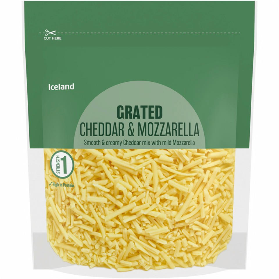 Iceland Grated Cheddar & Mozzarella 250g