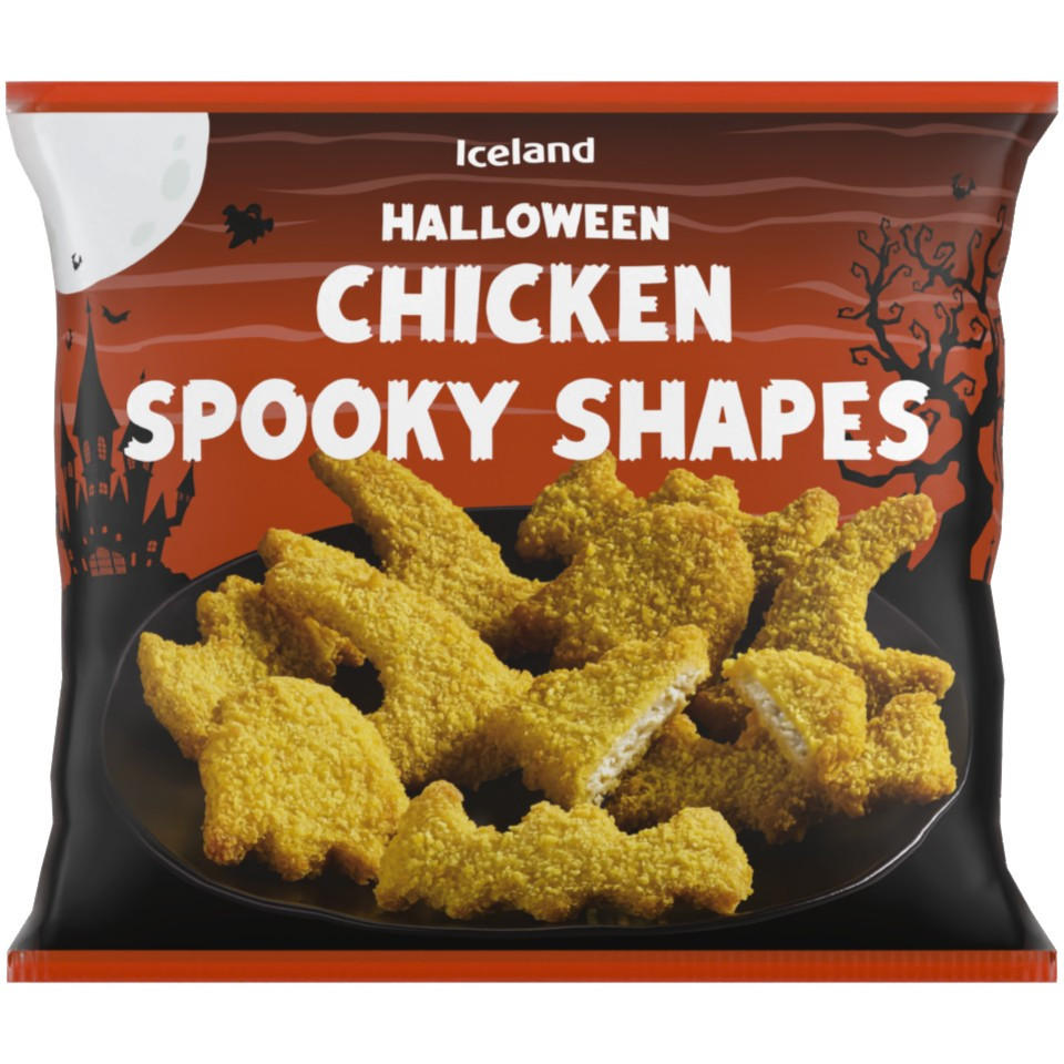 Iceland Halloween Chicken Spooky Shapes 500g