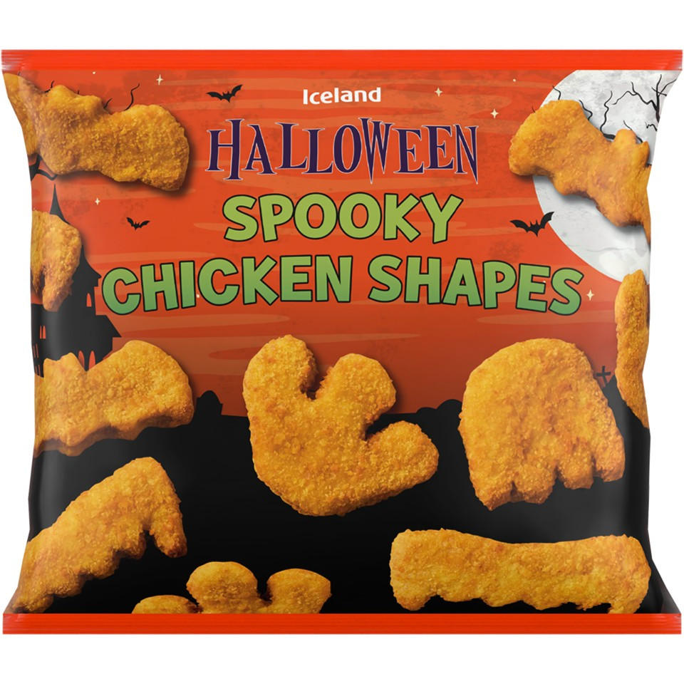 Iceland Halloween Spooky Chicken Shapes 300g