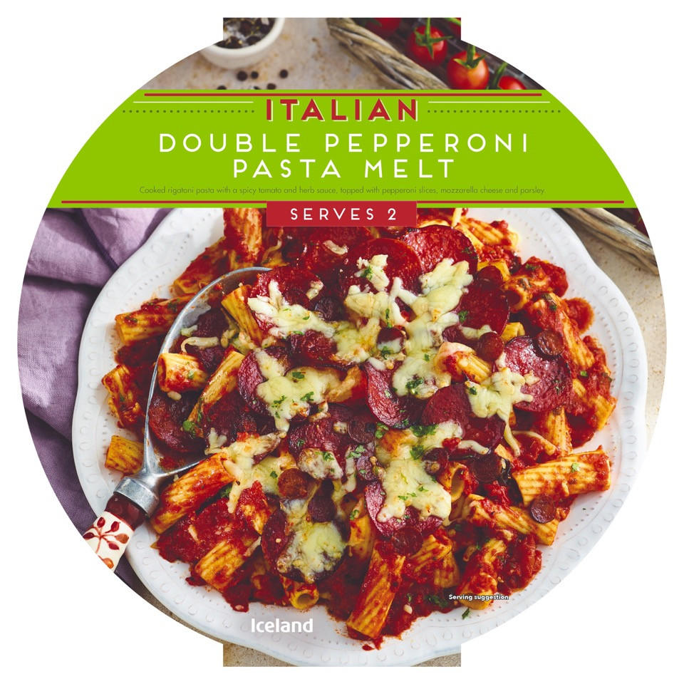 Iceland Italian Double Pepperoni Pasta Melt 850g Italian Iceland Foods