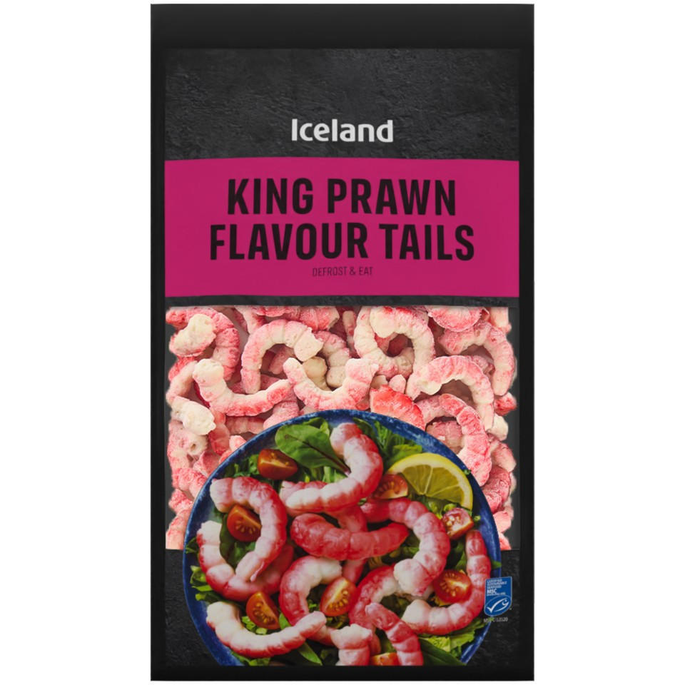 Iceland King Prawn Flavour Tails 400g