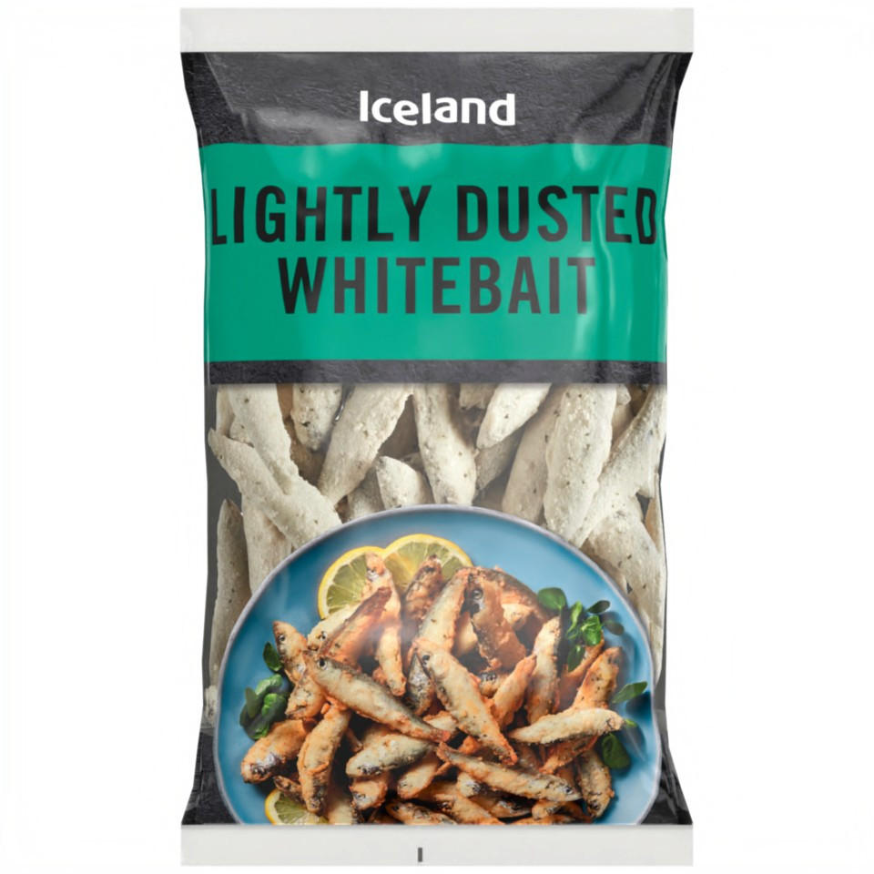 Iceland Lightly Dusted Whitebait 500g Battered & Breaded Fish