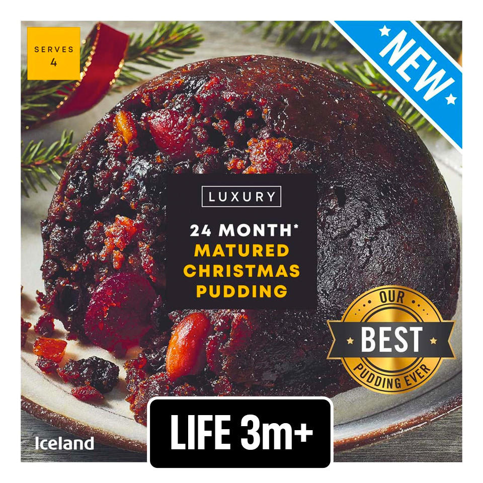 Iceland Luxury 24 Month Matured Christmas Pudding 400g All Christmas