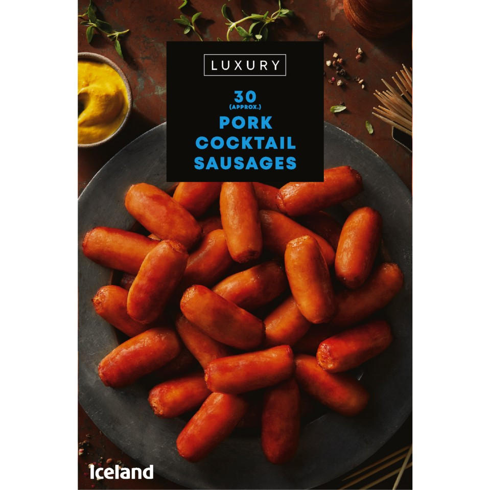 Iceland Luxury 30 (Approx.) Pork Cocktail Sausages 420g Sausages