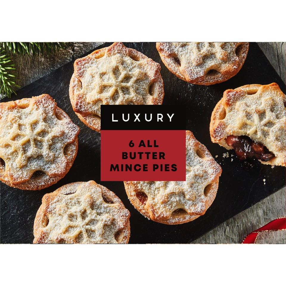 Iceland Luxury 6 All Butter Mince Pies
