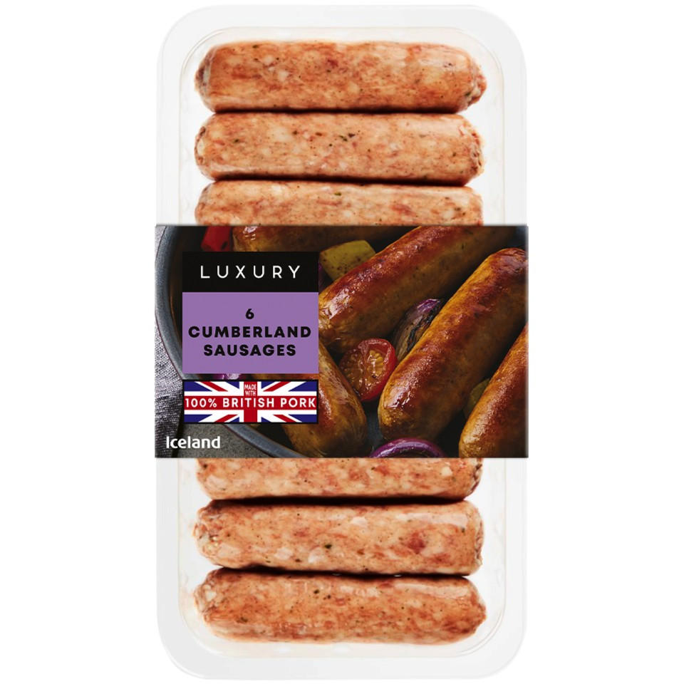 Iceland Luxury 6 Cumberland Sausages 300g