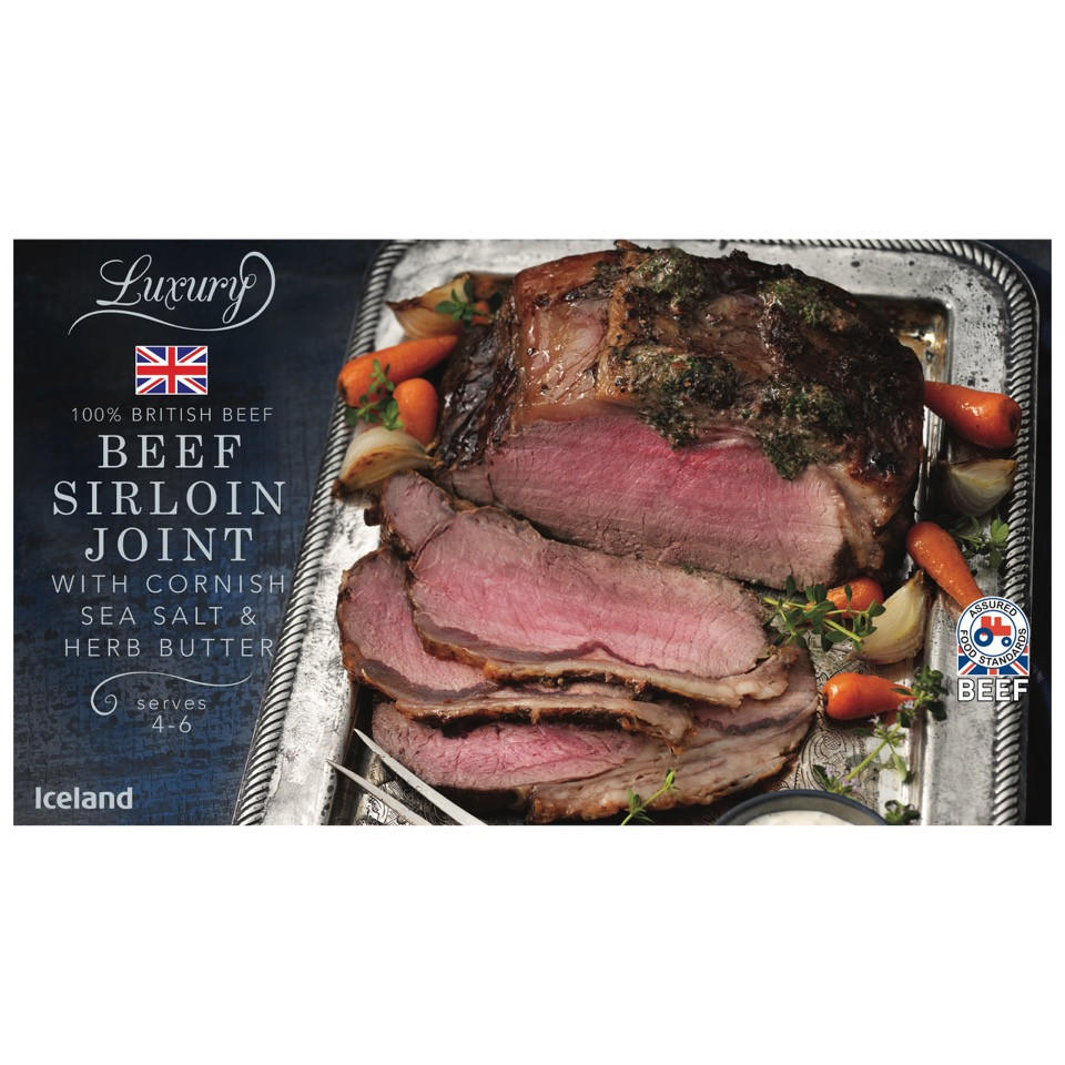 Iceland Luxury Beef Sirloin Joint with Cornish Sea Salt & Herb Butter