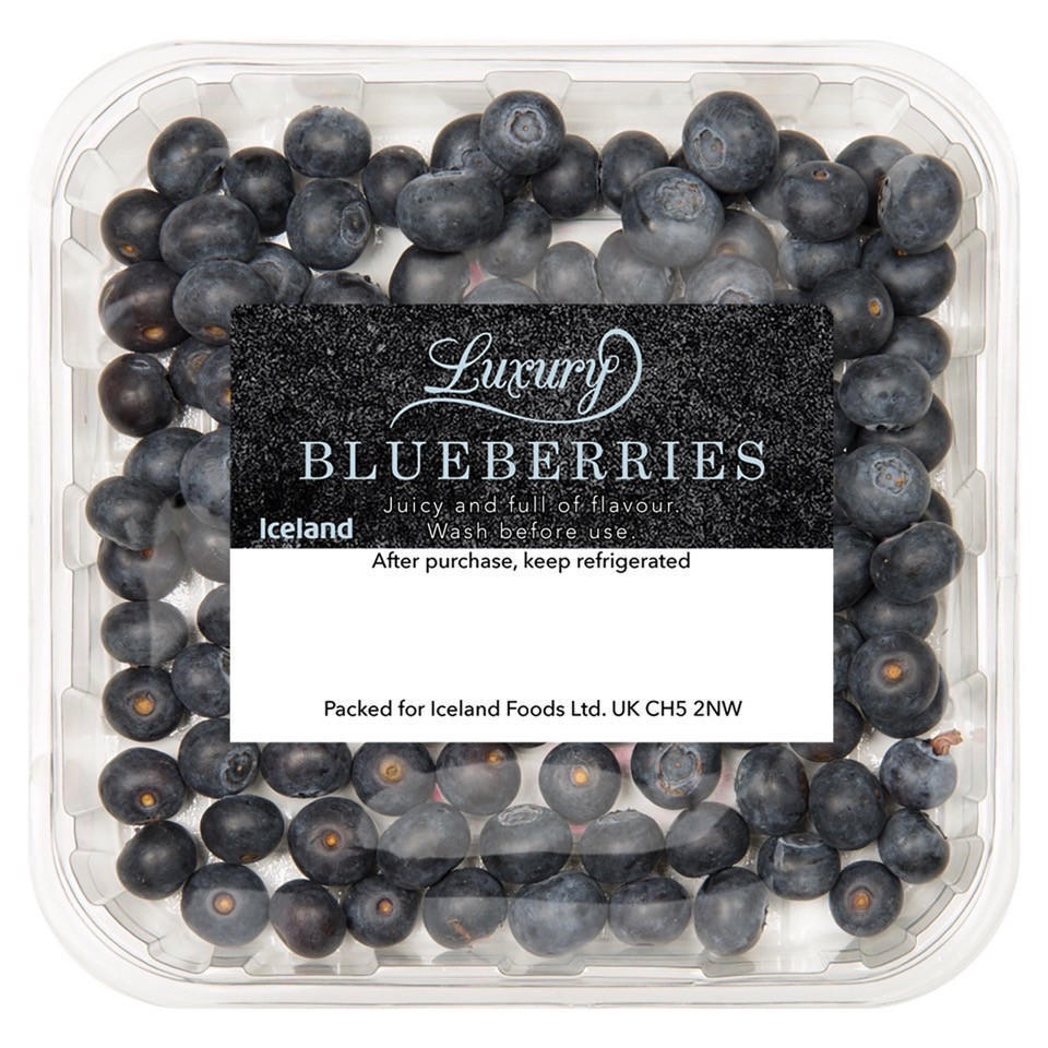 Iceland Luxury Blueberries 125g Fresh Fruit Iceland Foods