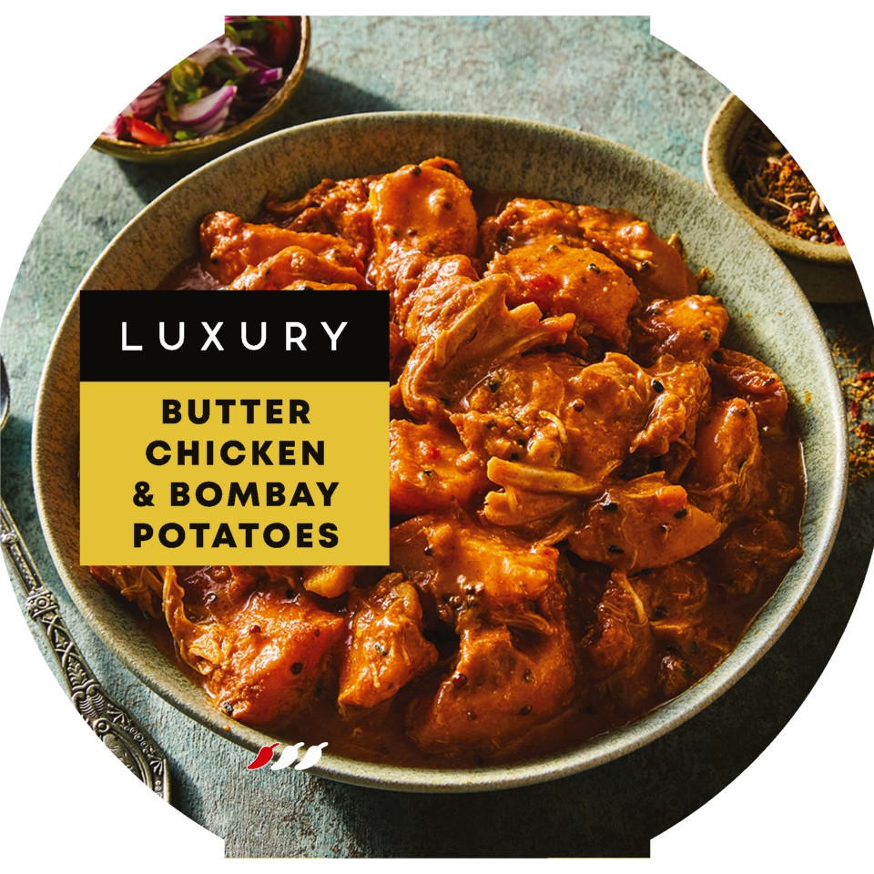 Iceland Luxury Butter Chicken & Bombay Potatoes 400g, folic acid free