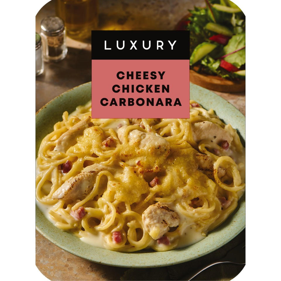 Iceland Luxury Cheesy Chicken Carbonara 400g, folic acid free
