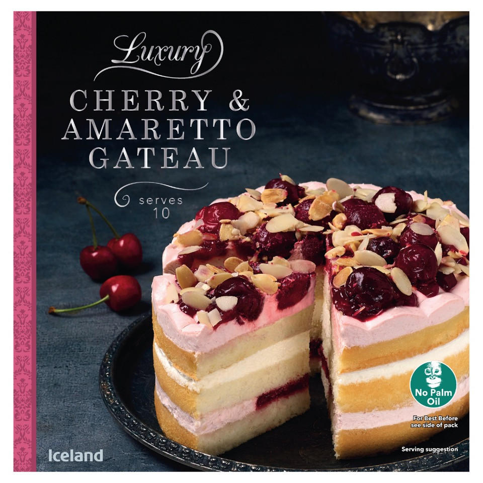 Iceland Luxury Cherry Amaretto Gateau 798g Desserts Iceland Foods