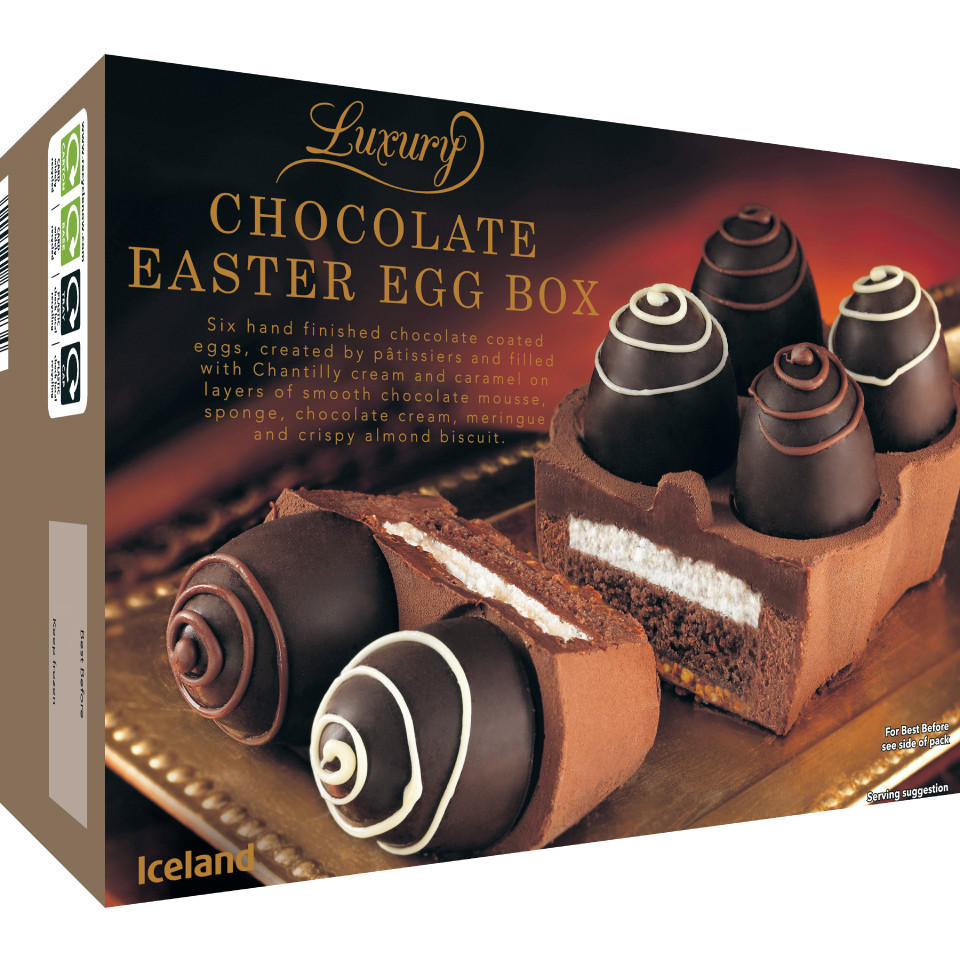 Iceland Luxury Chocolate Easter Egg Box 480g Luxury Food Iceland Foods