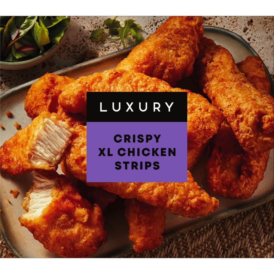 Iceland Luxury Crispy Xl Chicken Strips 450g Breaded And Battered Chicken Iceland Foods