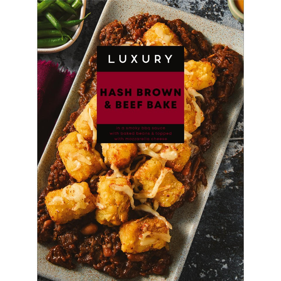 Iceland Luxury Hash Brown & Beef Bake 400g, folic acid free