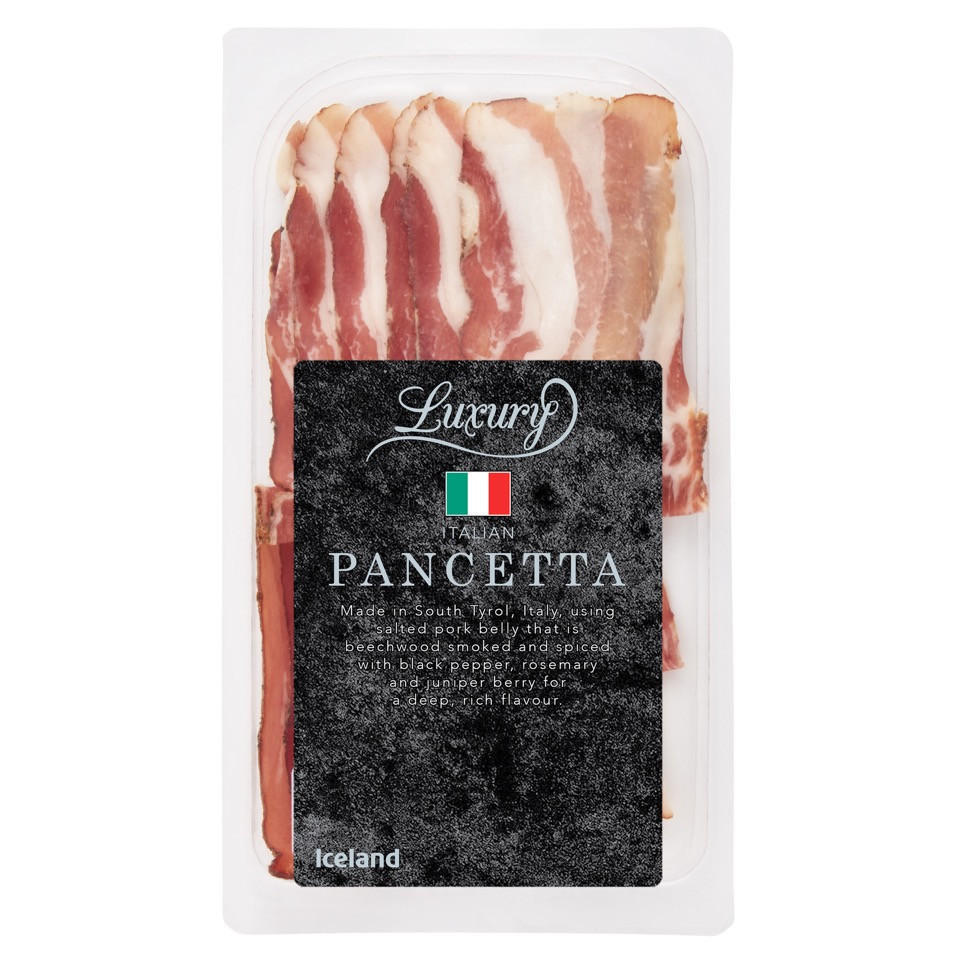 Iceland Luxury Italian Pancetta 80g Bacon & Gammon Iceland Foods