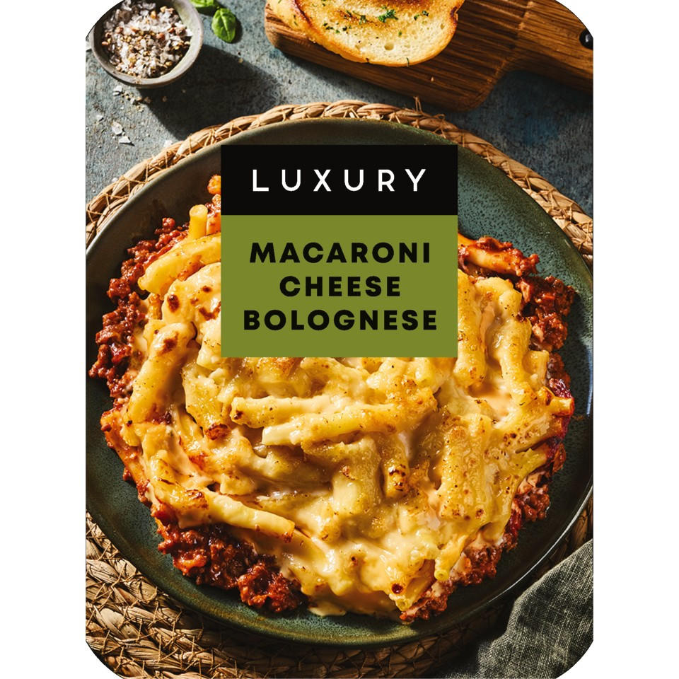 Iceland Luxury Macaroni Cheese Bolognese 400g, folic acid free