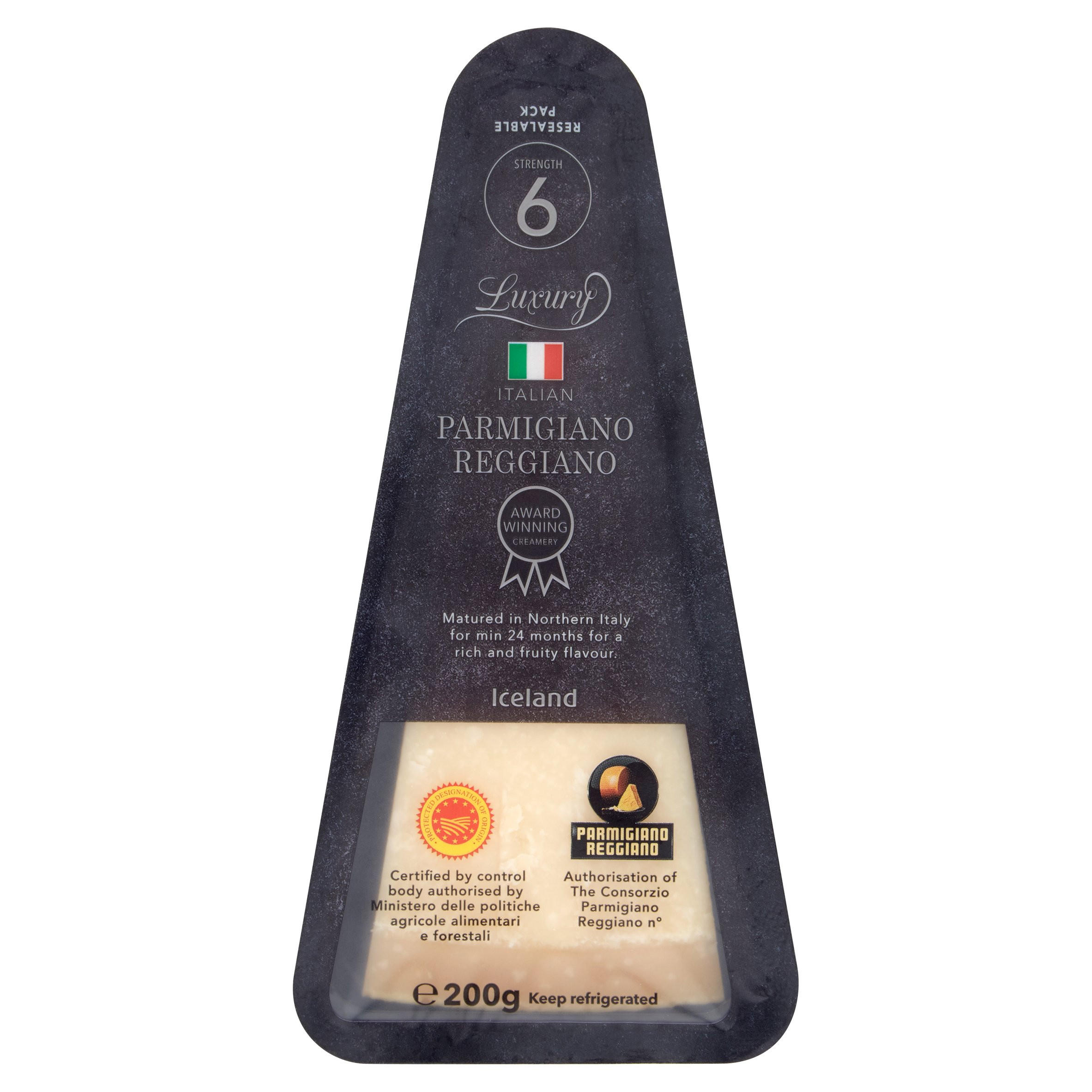 Iceland Luxury Parmigiano Reggiano 200g | Speciality Cheese | Iceland Foods