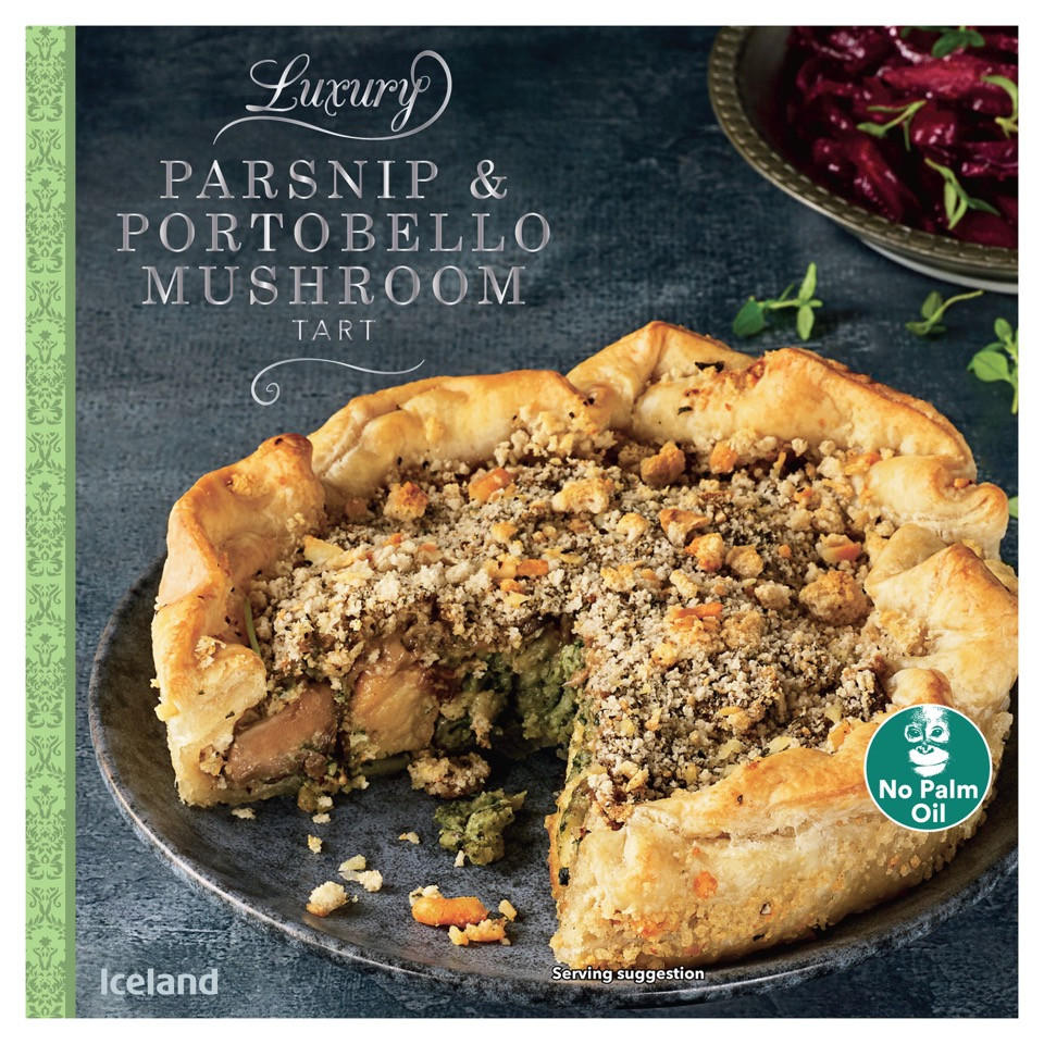 Iceland Luxury Parsnip & Portobello Mushroom Tart 300g Vegetables