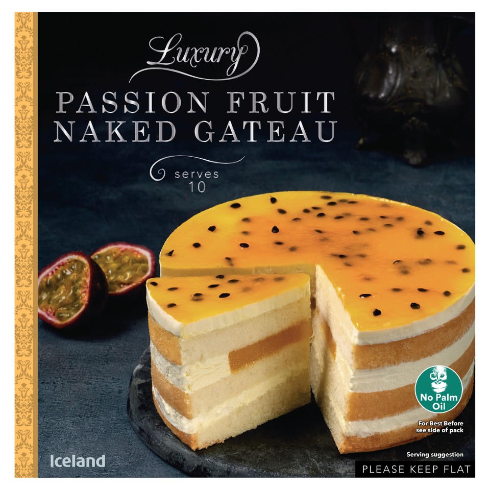 Iceland Luxury Passion Fruit Naked Gateau 792g Luxury Desserts Iceland Foods