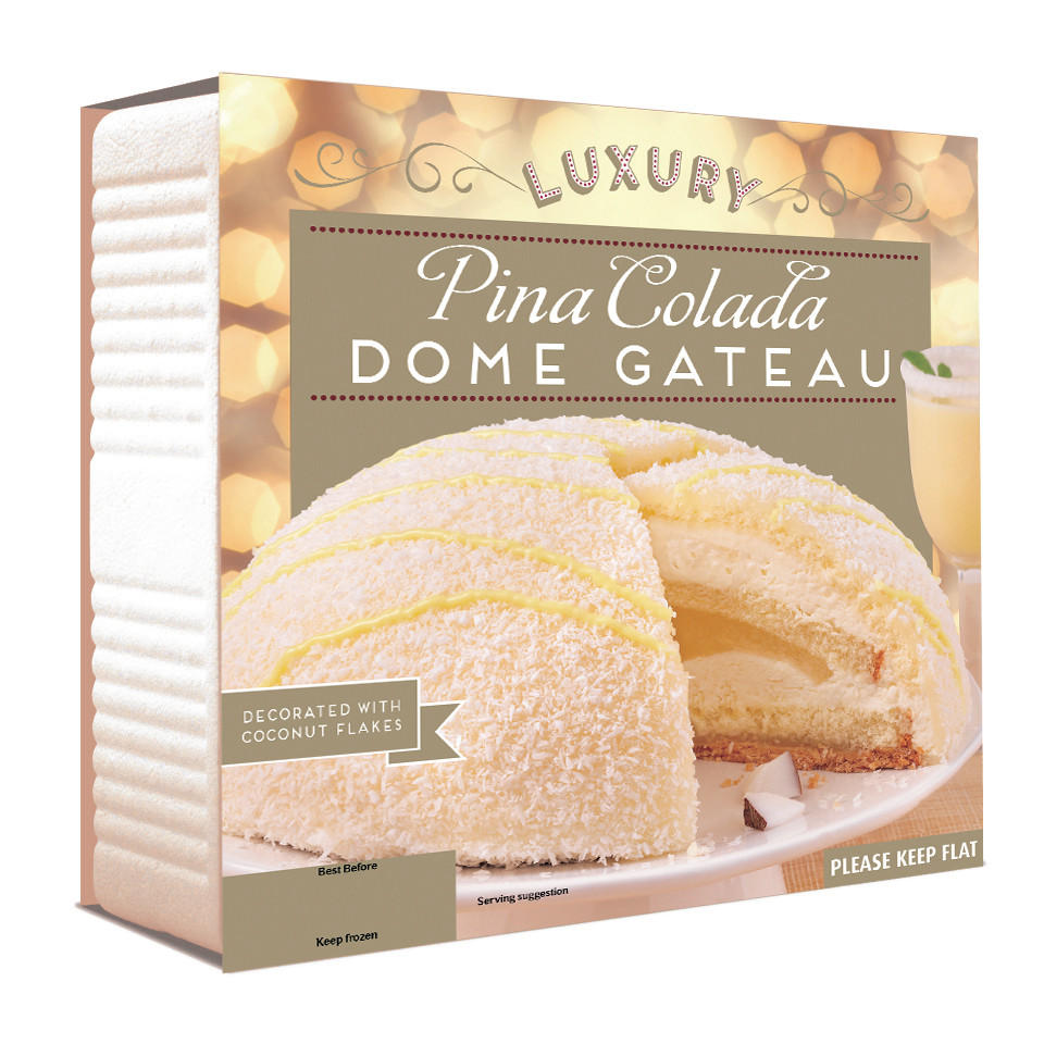 Iceland Luxury Pina Colada Dome Gateau 6g Christmas Party Food Iceland Foods