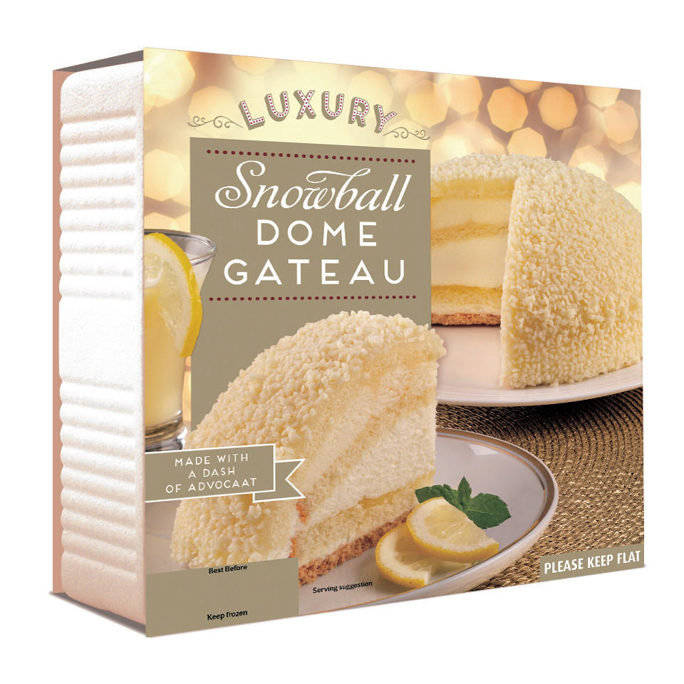 Iceland Luxury Snowball Dome Gateau 630g Frozen Party Food Iceland