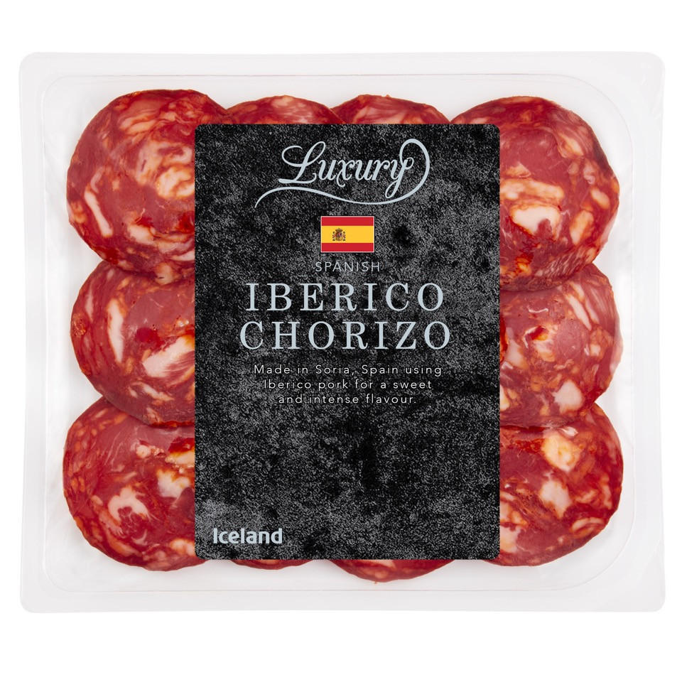 Iceland Luxury Spanish Iberico Chorizo 80g Luxury Cooked Meats & Deli Iceland Foods