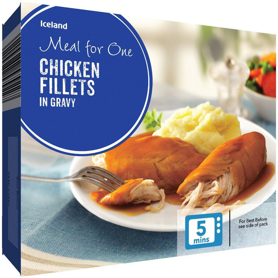 Iceland Meal For One Chicken Fillets In Gravy 180g 57922 4 